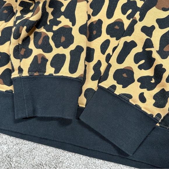 SOLD | Nike Men’s Sportswear Club Fleece Leopard Print Brown Pullover Hoodie XL - Picture 10 of 15